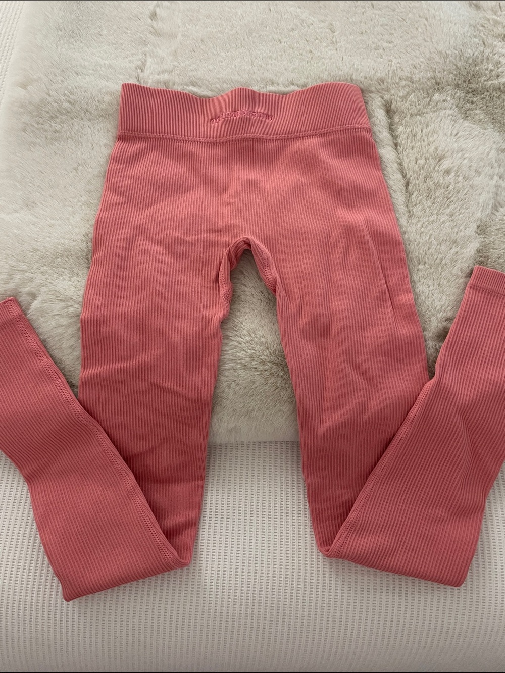 Women’s Civil Regime Ribbed Leggings in Dusty Rose size small